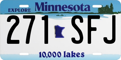 MN license plate 271SFJ