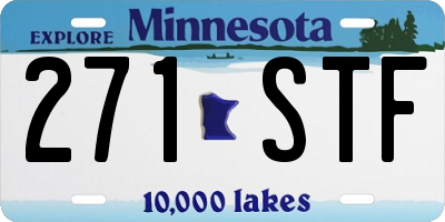 MN license plate 271STF