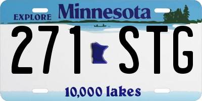 MN license plate 271STG