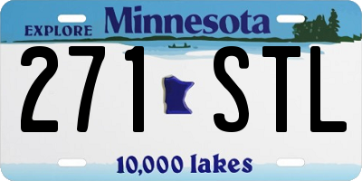 MN license plate 271STL