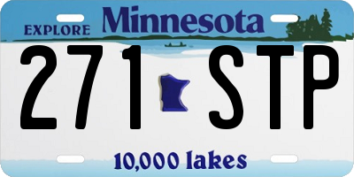 MN license plate 271STP