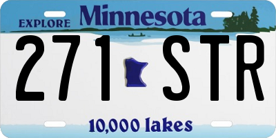 MN license plate 271STR