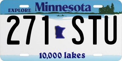 MN license plate 271STU