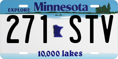 MN license plate 271STV