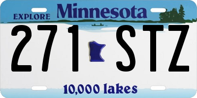 MN license plate 271STZ