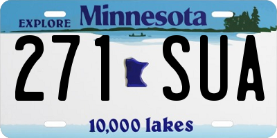 MN license plate 271SUA