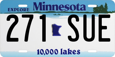 MN license plate 271SUE