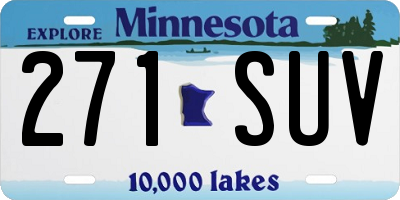 MN license plate 271SUV
