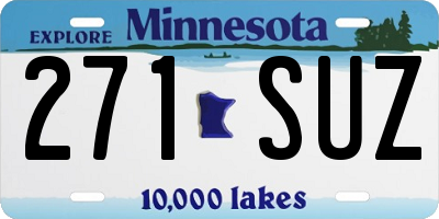 MN license plate 271SUZ