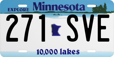 MN license plate 271SVE
