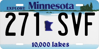 MN license plate 271SVF