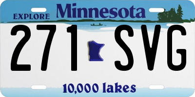 MN license plate 271SVG