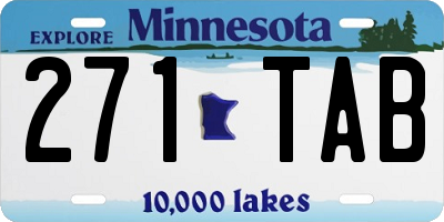 MN license plate 271TAB