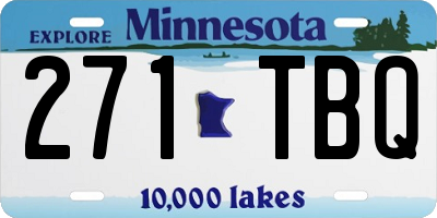 MN license plate 271TBQ