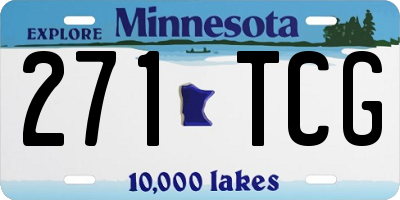 MN license plate 271TCG