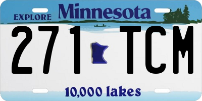 MN license plate 271TCM