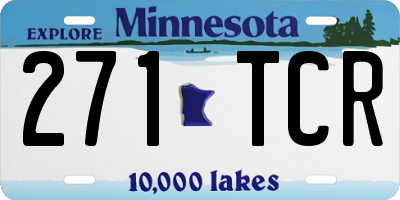 MN license plate 271TCR