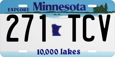 MN license plate 271TCV