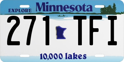 MN license plate 271TFI