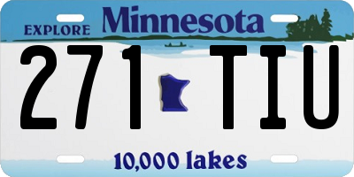 MN license plate 271TIU