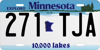 MN license plate 271TJA