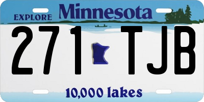 MN license plate 271TJB