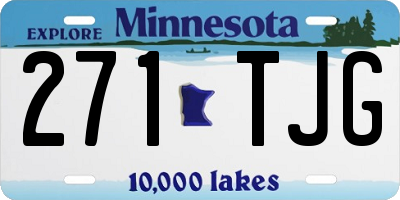 MN license plate 271TJG