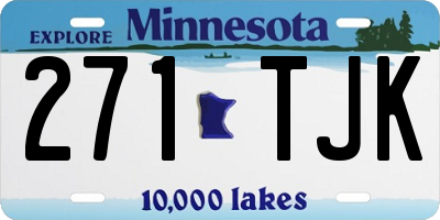 MN license plate 271TJK