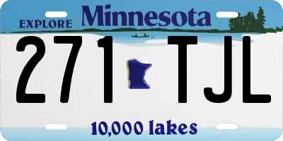 MN license plate 271TJL