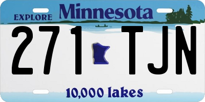 MN license plate 271TJN