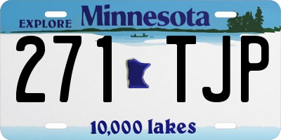 MN license plate 271TJP