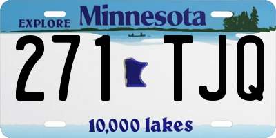 MN license plate 271TJQ