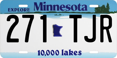 MN license plate 271TJR