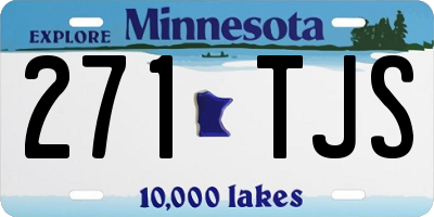 MN license plate 271TJS