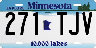MN license plate 271TJV