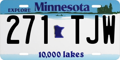 MN license plate 271TJW
