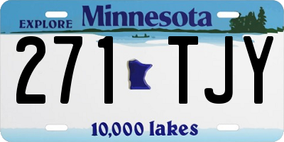 MN license plate 271TJY