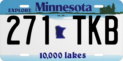 MN license plate 271TKB