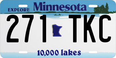 MN license plate 271TKC