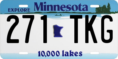 MN license plate 271TKG