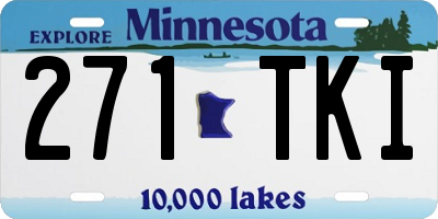 MN license plate 271TKI