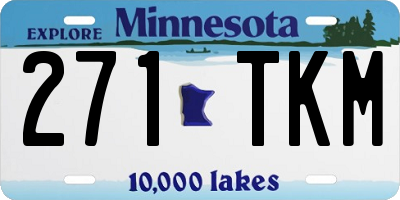 MN license plate 271TKM