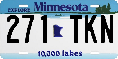 MN license plate 271TKN
