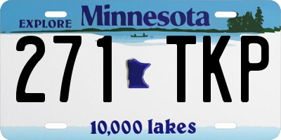 MN license plate 271TKP