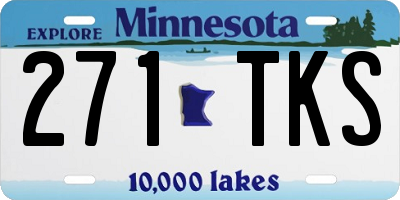 MN license plate 271TKS
