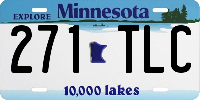 MN license plate 271TLC