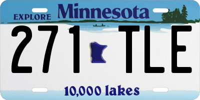 MN license plate 271TLE