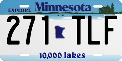 MN license plate 271TLF