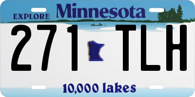 MN license plate 271TLH