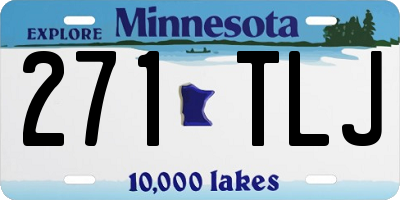 MN license plate 271TLJ